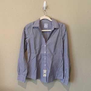 NWT Blue Stripe Brooks Brothers button down (Sz 4)